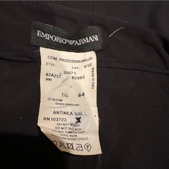 Emporio Armani 100% Silk Little Black Open Back Dress. Size Small - Picture 10 of 10